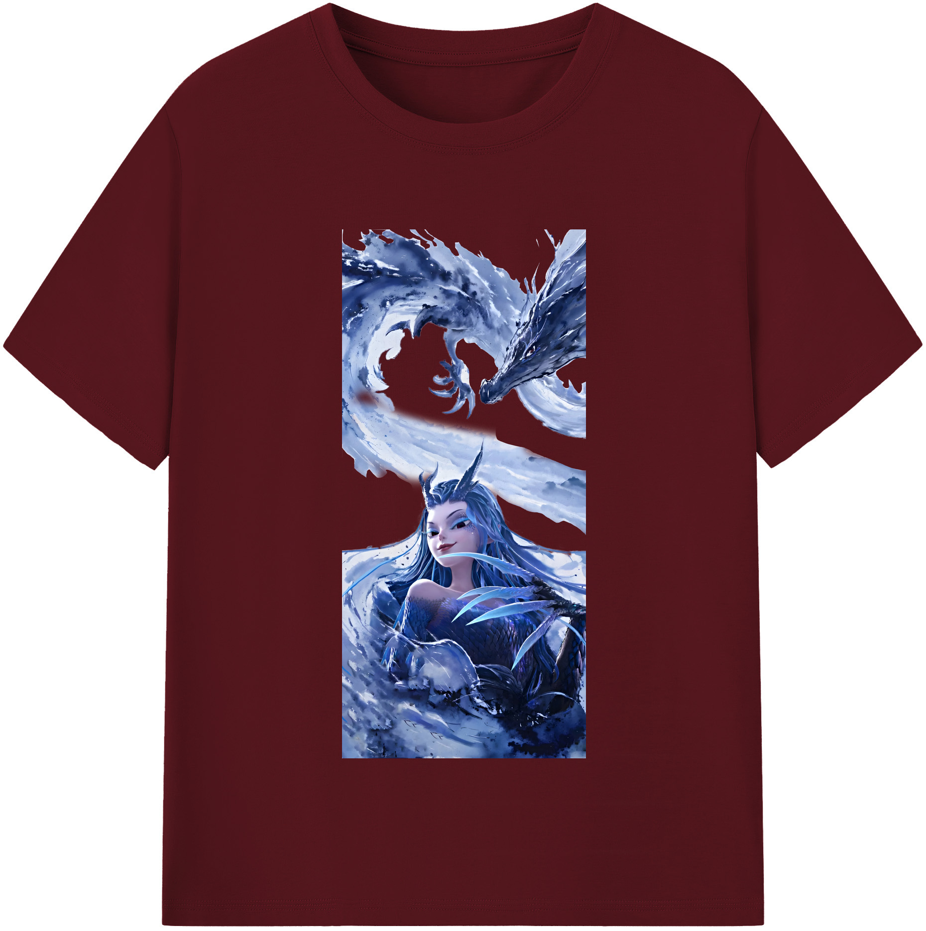 （画像用） Ne Zha 2 ナタ 魔童の大暴れ 綿100％半袖Tシャツ（フロントプリント）
